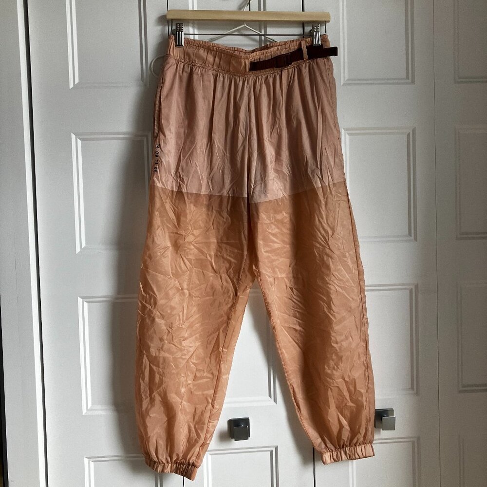 Nike light semi opaque pink/salmon joggers